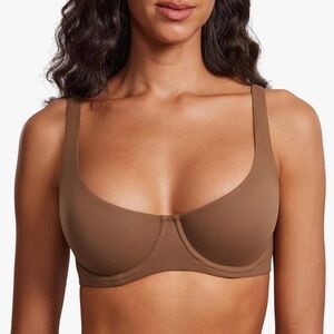 NWT DOBREVA Women's Unlined Balconette Bra Underwire Smooth Scoop Neck 38DD